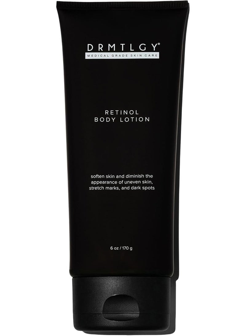 DRMTLGY Retinol Body Lotion for Women & Men - Hydrating & Firming Body Lotion - For Stretch Marks, Uneven Skin Tone & Dark Spots