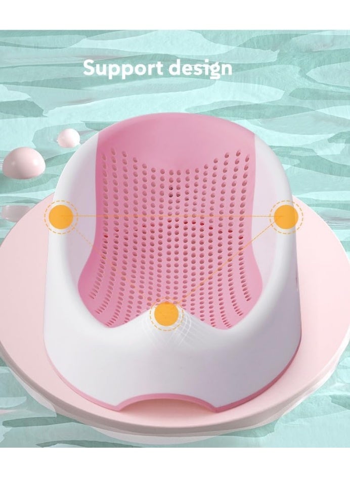 Silicone bath seat for babies and toddlers, multi-colored - Image 2