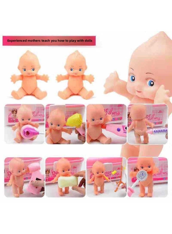 لعبة ألغاز منزلية للأطفال من ليان بو، صندوق دواء محاكاة، لعبة طبيب فتاة ممرضة، لعبة لعب الأدوار - اللون: معطف أبيض - Image 5