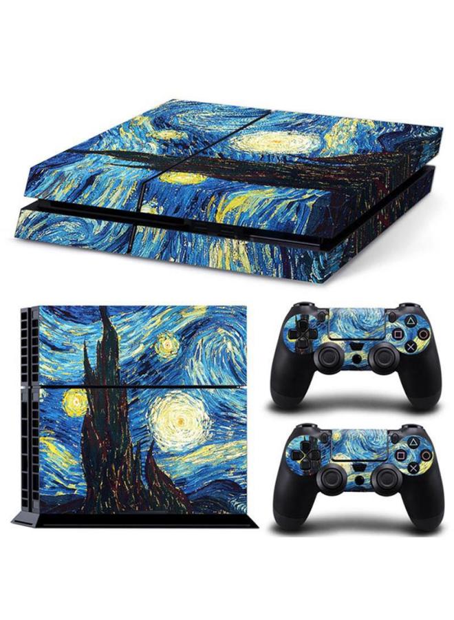 Ps4 Film Ps4 Old Model Type 10 11 Type 12 Sticker Ps4 Body Sticker Ps4 Pain Sticker Personalized Trendyy Sticker-Color:TN-PS4-2030  - Image 1