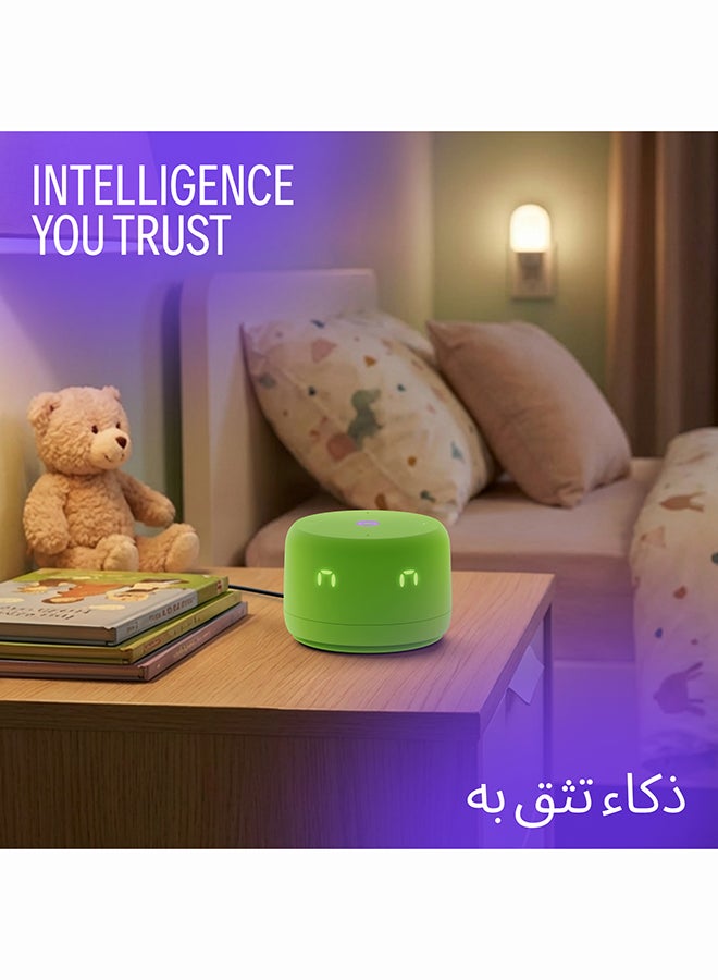 Yasmina Yango Yasmina Lite Total Green Special Edition 26, Smart Speaker with YangoAI, Arabic & English, Music, Stories, Educational Games & Study Support green - Image 3