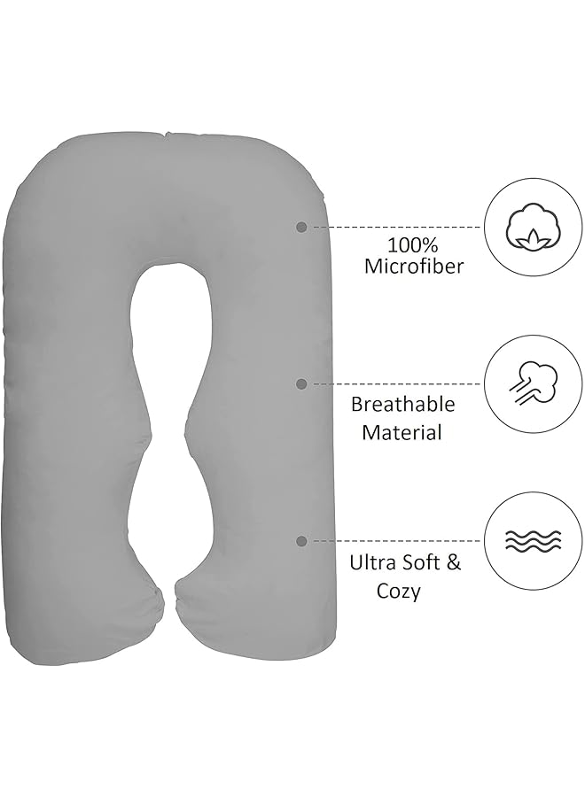 erorex U Shape Comfortable Pregnancy And Maternity Pillow By Mother Comfort Red - Image 2
