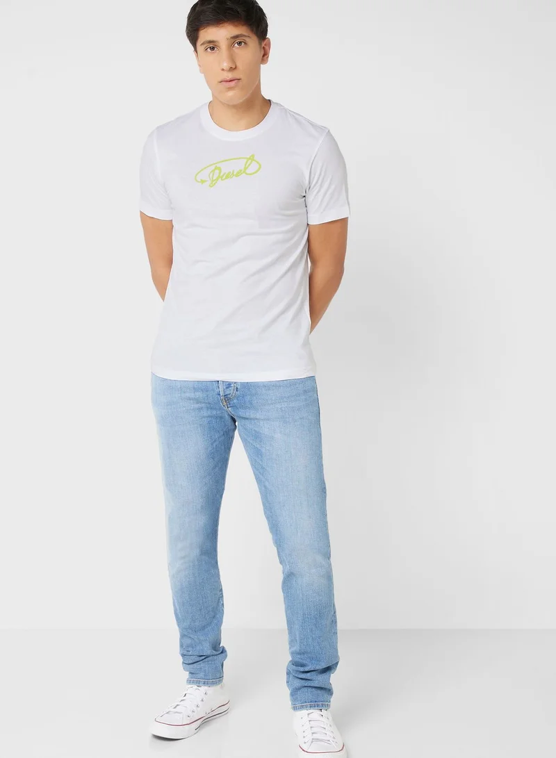 DIESEL Tie Dye Crew Neck T-Shirt