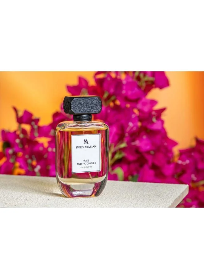 عطور سويس اربيان عطر أو دي بارفان بخلاصة الورد والباتشولي سعة 100 مل
