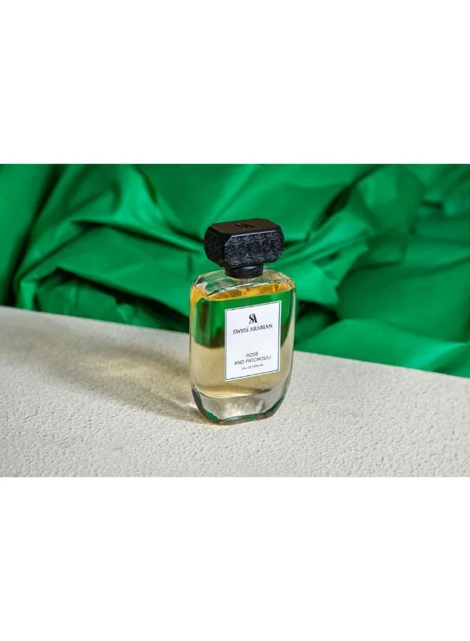 عطور سويس اربيان عطر أو دي بارفان بخلاصة الورد والباتشولي سعة 100 مل