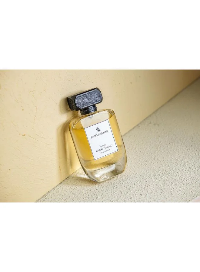 عطور سويس اربيان عطر أو دي بارفان بخلاصة الورد والباتشولي سعة 100 مل