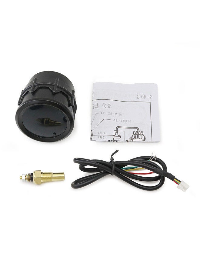 Generic - Gauge Meter Kit  52mm Diameter Smoked Lens GlowShift Tinted 7 Color LED Water Coolant   Temperature Temp Gauge Meter - °F - Image 1
