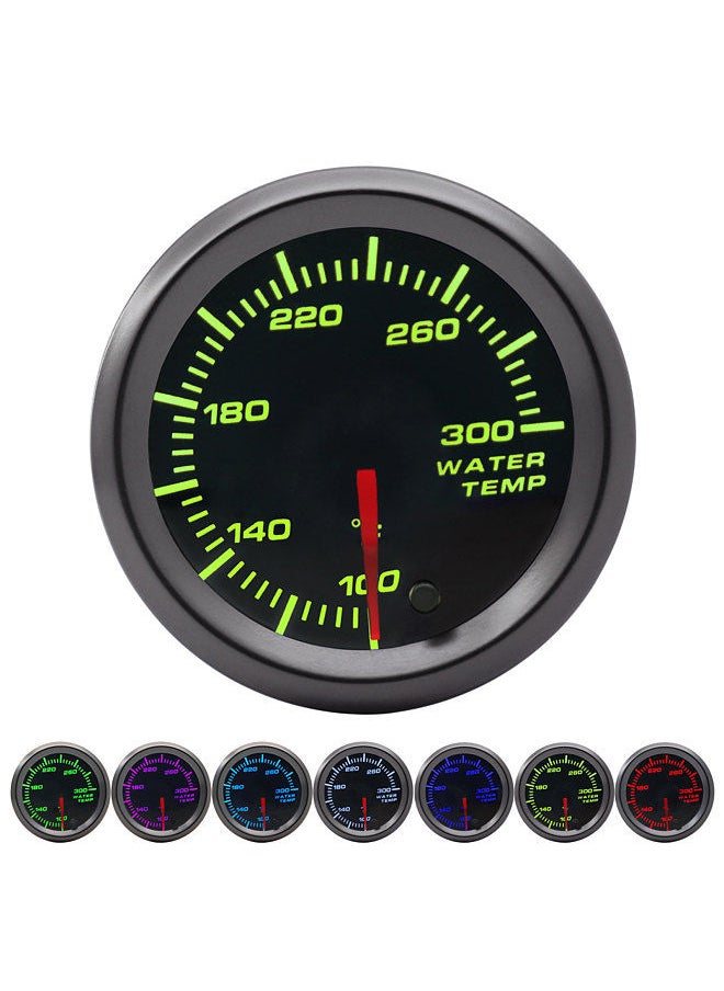 Generic - Gauge Meter Kit  52mm Diameter Smoked Lens GlowShift Tinted 7 Color LED Water Coolant   Temperature Temp Gauge Meter - °F - Image 1