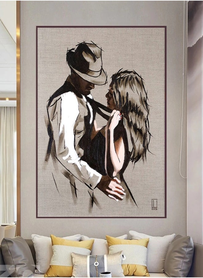 modern,retro,style,color,painting,art,character,sketch,hugging,couple,canvas,painting,home,decor,painting,cuadros,posters