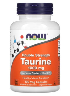 Taurine Double Strength 1000 mg 100 Veg Capsules
