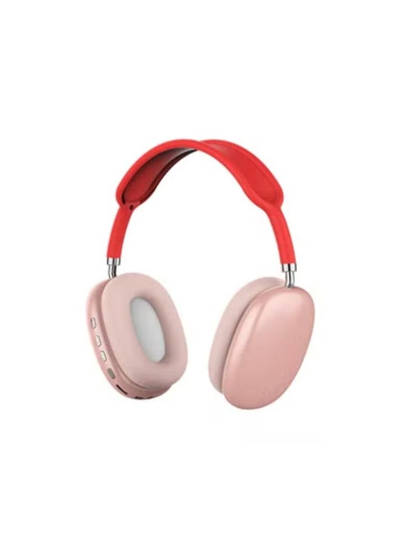 Generic Headphone Wireless I12 With Hidden Mic Red  - Image 1