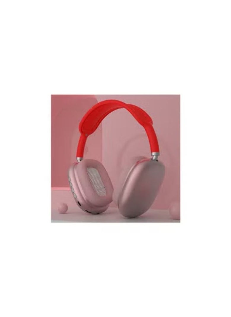 Generic Headphone Wireless I12 With Hidden Mic Red  - Image 2