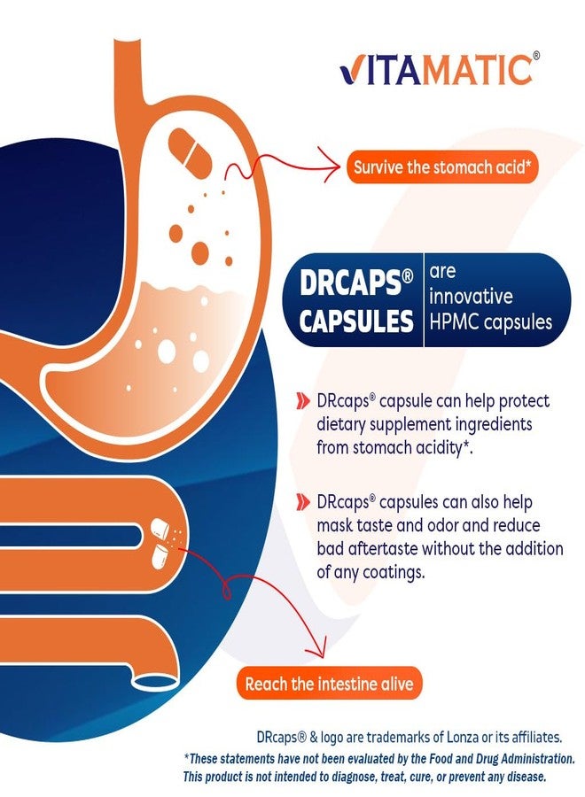 Vitamatic Acidophilus & Bifidus 25 Billion CFU with Inulin, 60 DR Capsules - Image 4