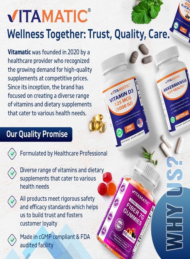 Vitamatic Acidophilus & Bifidus 25 Billion CFU with Inulin, 60 DR Capsules - Image 5