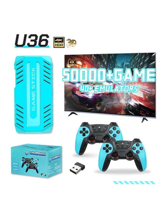 Retro Game Stick with 128GB 50000+ Games, 40+ Simulators, Wireless Control ,TV Handheld Video Game Console,Gift for kids - Image 1
