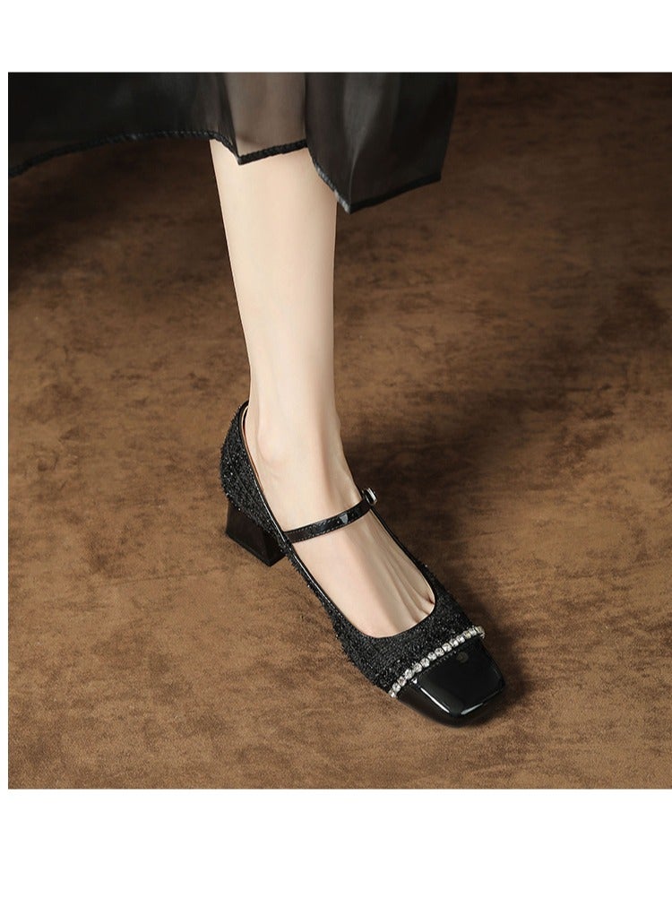 Loquat Sheepskin Fragrant Mary Jane Single Shoes - Image 2