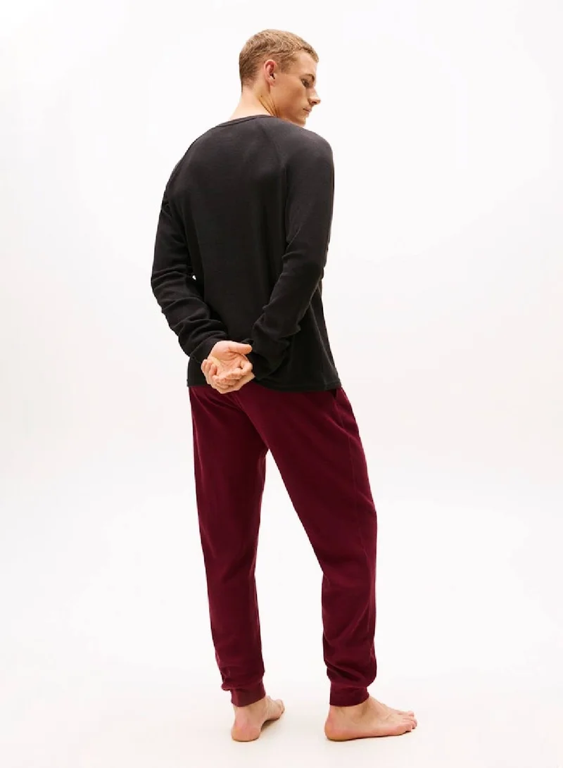 TOMMY HILFIGER Waffle Texture Long Sleeves T-Shirt