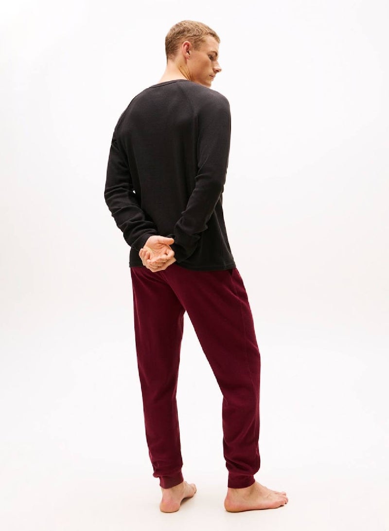 TOMMY HILFIGER Waffle Texture Long Sleeves T-Shirt - Image 2