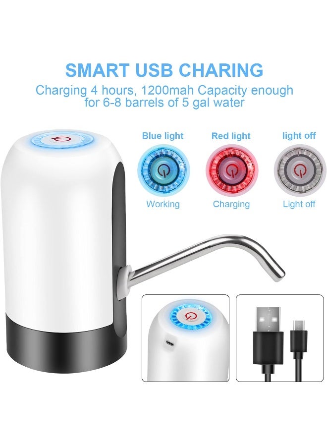 iGreely Electric Drinking Water Pump - iGreely USB Charging Automatic Portable Water Dispenser Water Bottle Switch for Universal 2-5 Gallon Bottle - Image 3