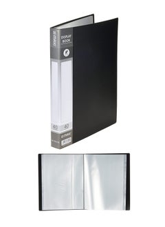 Maxi 1-Piece Display Book 40 Pockets Black Cover  - Image 1