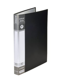 Maxi 1-Piece Display Book 40 Pockets Black Cover  - Image 3