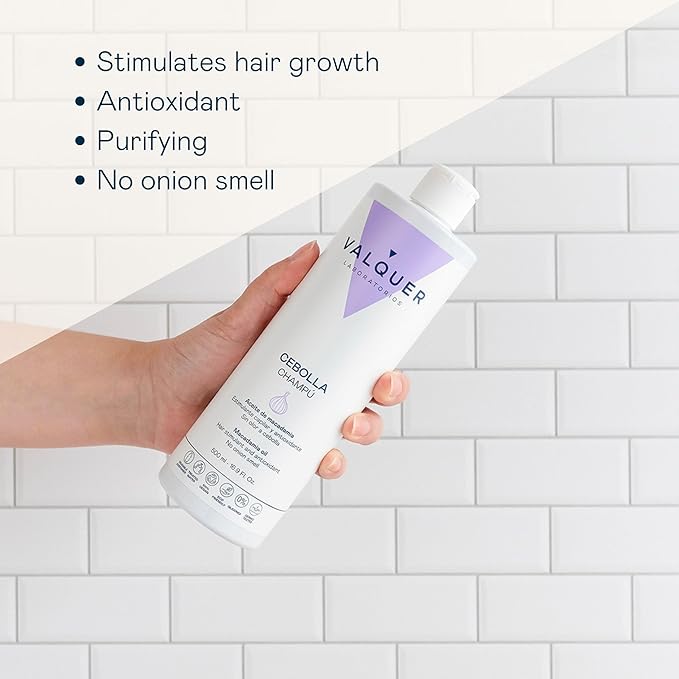 Valquer Laboratorios Valquer Onion Shampoo Effective in the treatment of oily hair with stimulant antioxidant and purifying activity For all types of hair 500 Milliliters - Image 3