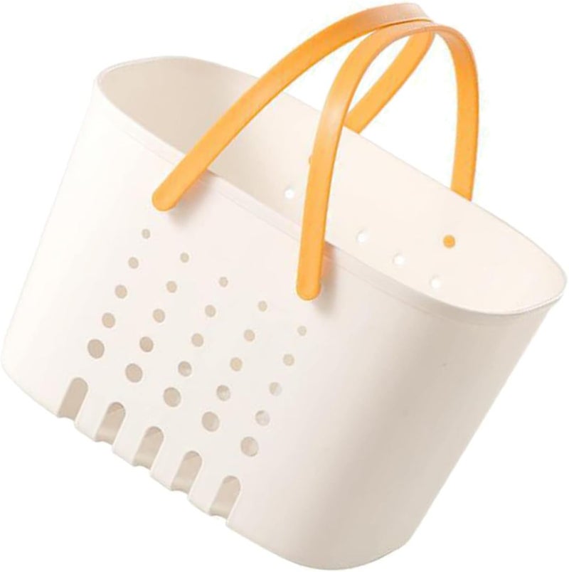 Simple upgraded construction Holibanna Portable Shower Basket Plastic Bathroom Storage Handle for Bathroom Decor Low maintenance Gulf climate fit All-scene compatible build Multi-category warehouse equip Sand resistant User feedback upgraded quality Trendy budget practical design Periodic restock local Multi-demand satisfied design Multi item matching All choice modern design Space saving design picks General standard compliant quality Continuous warehouse supply Authorized haulage delivery Riyadh Jeddah Dammam ship Affordable fast purchase options Universal design Varied dimensions Anti topple design Fixed delivery schedule All condition fit Easy clean surface Cost effective fine quality - Image 1