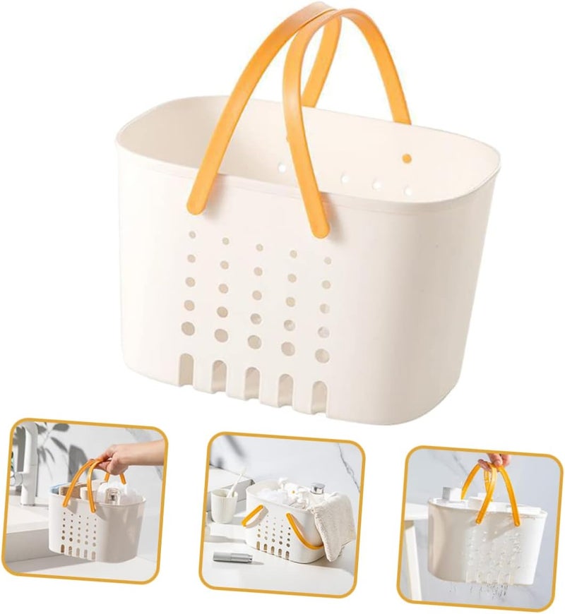 Simple upgraded construction Holibanna Portable Shower Basket Plastic Bathroom Storage Handle for Bathroom Decor Low maintenance Gulf climate fit All-scene compatible build Multi-category warehouse equip Sand resistant User feedback upgraded quality Trendy budget practical design Periodic restock local Multi-demand satisfied design Multi item matching All choice modern design Space saving design picks General standard compliant quality Continuous warehouse supply Authorized haulage delivery Riyadh Jeddah Dammam ship Affordable fast purchase options Universal design Varied dimensions Anti topple design Fixed delivery schedule All condition fit Easy clean surface Cost effective fine quality - Image 3