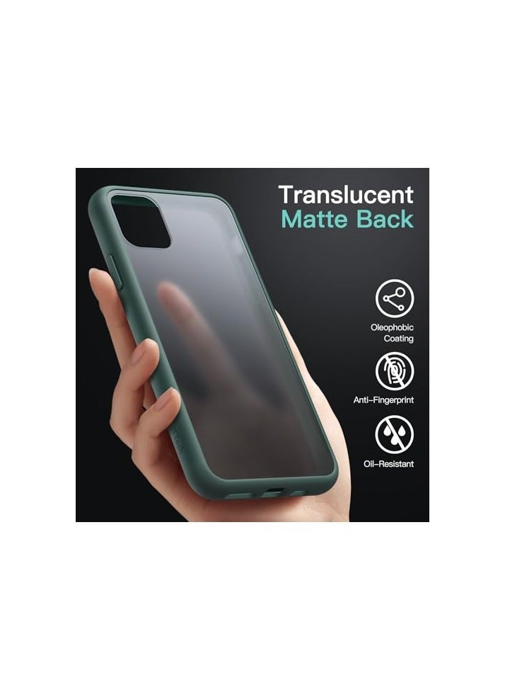 JETech Matte Case for iPhone 11 Pro 5.8-Inch, Shockproof Military Grade Drop Protection, Frosted Translucent Back Phone Cover, Anti-Fingerprint (Dark Green) - Image 4