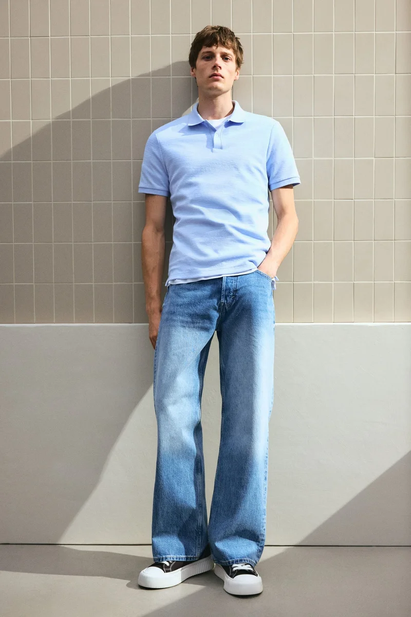 اتش اند ام تي-شيرت بولو بقصة سلِم