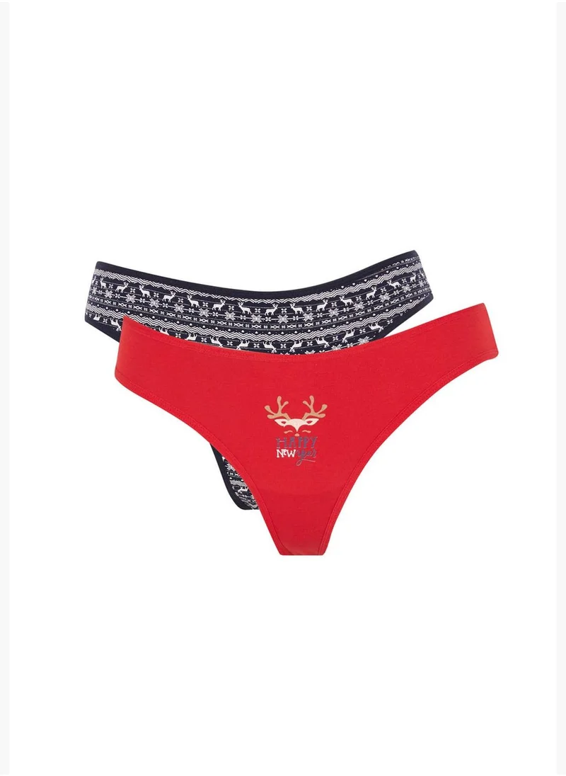 DeFacto New Year 2 Pack Woman String Package Slip