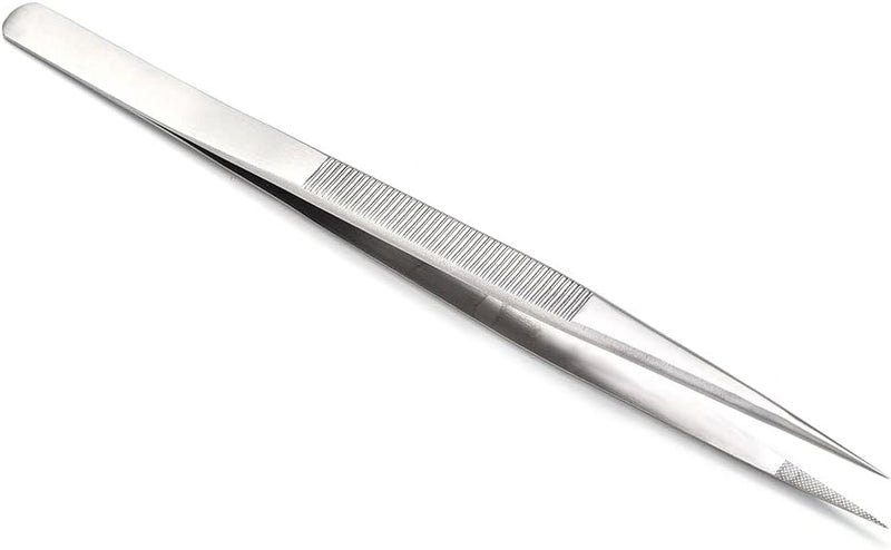 aqxreight Stainl Steel Tweezers for DIY Jewelry Making Tool IY Jewelry Hobbyist Tweezers Stainl Steel DIY with Lock (Without Lock) - Image 4