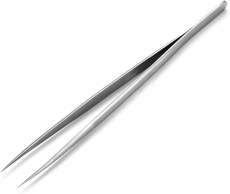 aqxreight Stainl Steel Tweezers for DIY Jewelry Making Tool IY Jewelry Hobbyist Tweezers Stainl Steel DIY with Lock (Without Lock) - Image 2