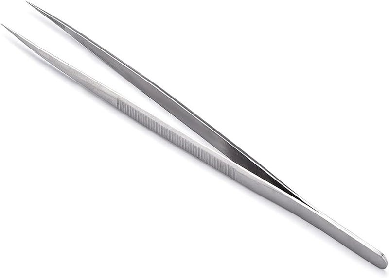 aqxreight Stainl Steel Tweezers for DIY Jewelry Making Tool IY Jewelry Hobbyist Tweezers Stainl Steel DIY with Lock (Without Lock) - Image 3