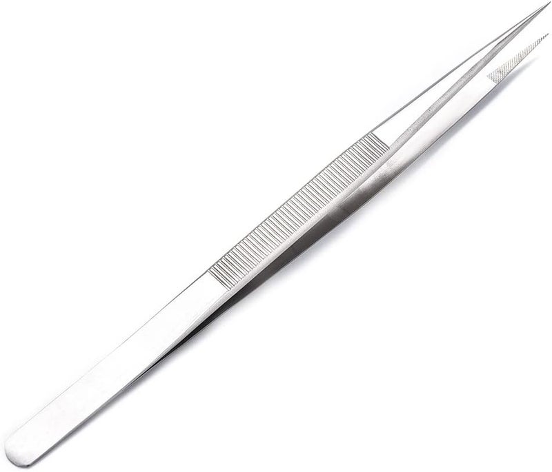 aqxreight Stainl Steel Tweezers for DIY Jewelry Making Tool IY Jewelry Hobbyist Tweezers Stainl Steel DIY with Lock (Without Lock) - Image 5