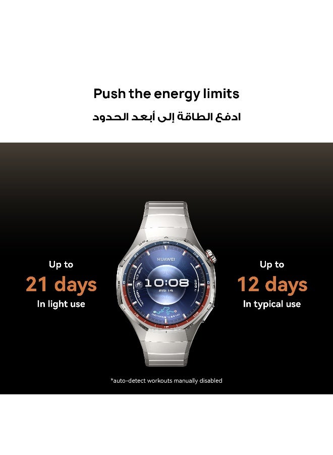 HUAWEI WATCH GT 6 Pro 46mm Smart Watch, 1.47-Inch Display, up to 21 days battery life, Compatible with iOS & Android, ECG Analysis, Health Monitor, Titanium - Image 3