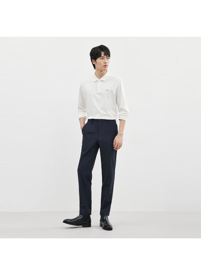Septwolves Seven Wolves Men's Casual Pants Simple Four-way Stretch Versatile Long Trousers Soft Skin-friendly Jacquard Texture Pants For Men - Image 2