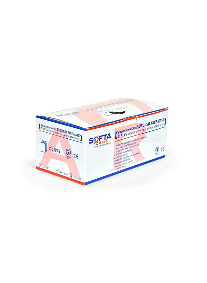 NIBEMINENT 50-Piece 3 Ply Surgical Disposable Face Mask - Image 4