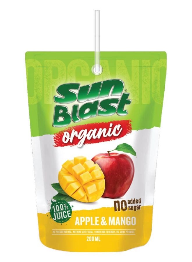 Sunblast Apple And Mango Natural Organic Pure Juice 10 x 200ml  - Image 2