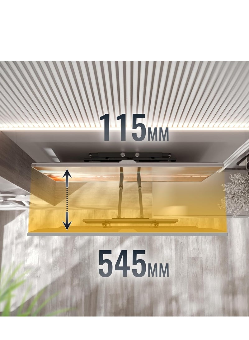 حامل تلفزيون يثبت على الحائط قابل للامالة مقاس 40-75 بوصة من ريكو، حامل تلفزيون عالمي R06-F يثبت على الحائط للتلفزيون بمقاس 65 بوصة وبوزن حتى 95 كجم بحد اقصى فيسا 600 × 400 ملم - Image 5