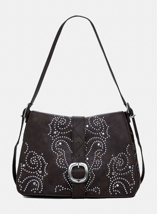 DESIGUAL Small crossbody faux leather studded bag - Image 3