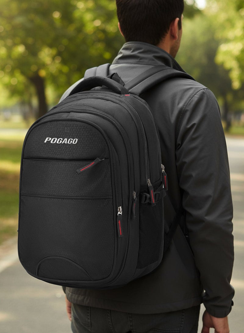 Pogago Travel Backpack, Water Resistant, 17" Laptop, Multiple Pockets Laptop, Travel Backpack, Business Backpacks for Women Men Work College Gift,Casual Daypack - Image 5