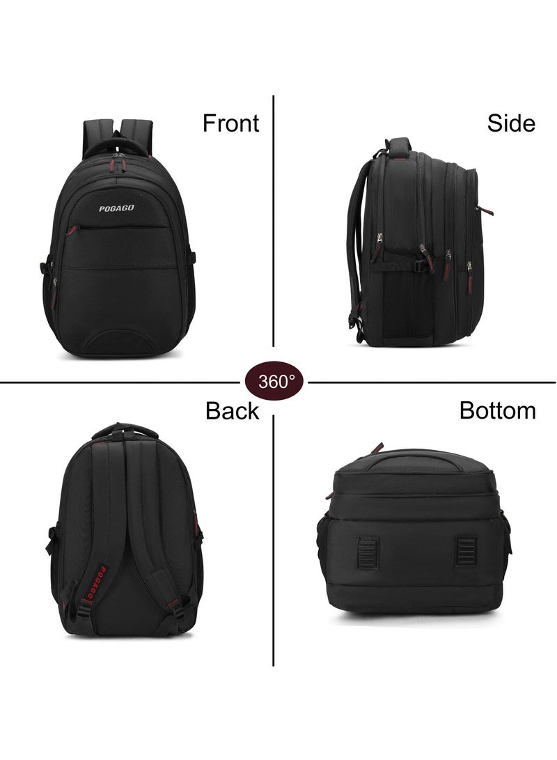 Pogago Travel Backpack, Water Resistant, 17" Laptop, Multiple Pockets Laptop, Travel Backpack, Business Backpacks for Women Men Work College Gift,Casual Daypack - Image 3