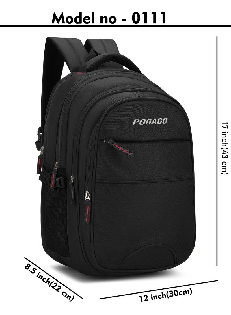 Pogago Travel Backpack, Water Resistant, 17" Laptop, Multiple Pockets Laptop, Travel Backpack, Business Backpacks for Women Men Work College Gift,Casual Daypack - Image 4