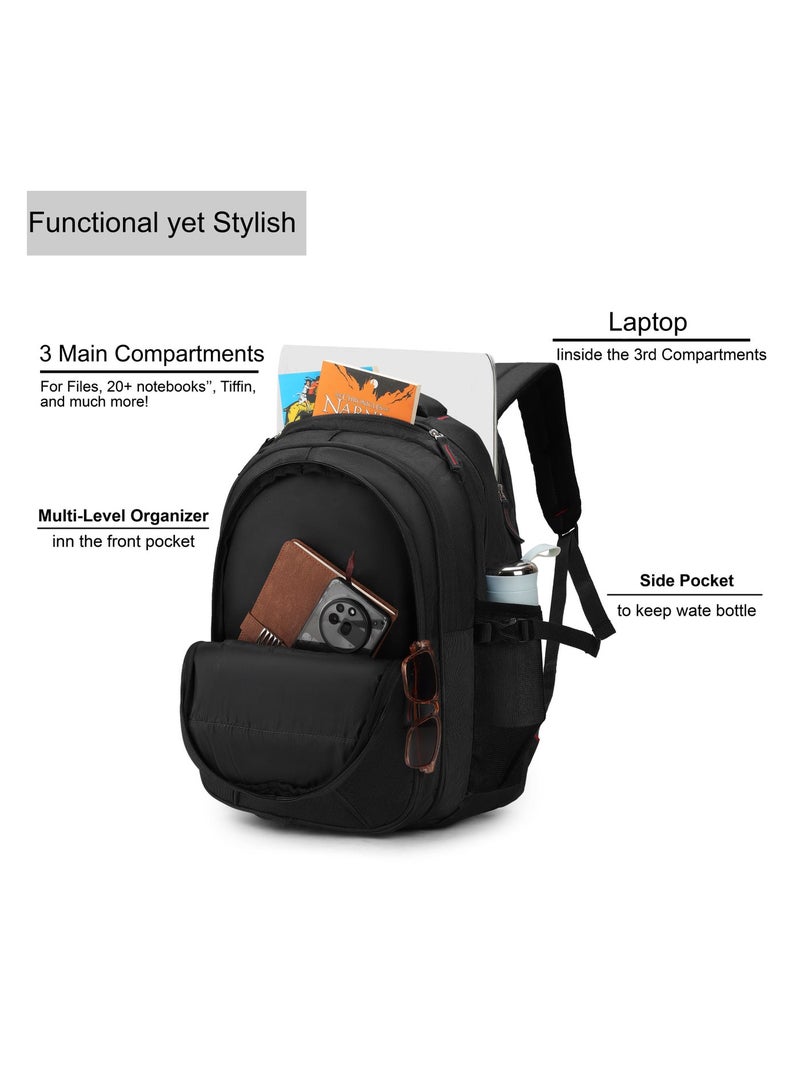 Pogago Travel Backpack, Water Resistant, 17" Laptop, Multiple Pockets Laptop, Travel Backpack, Business Backpacks for Women Men Work College Gift,Casual Daypack - Image 2