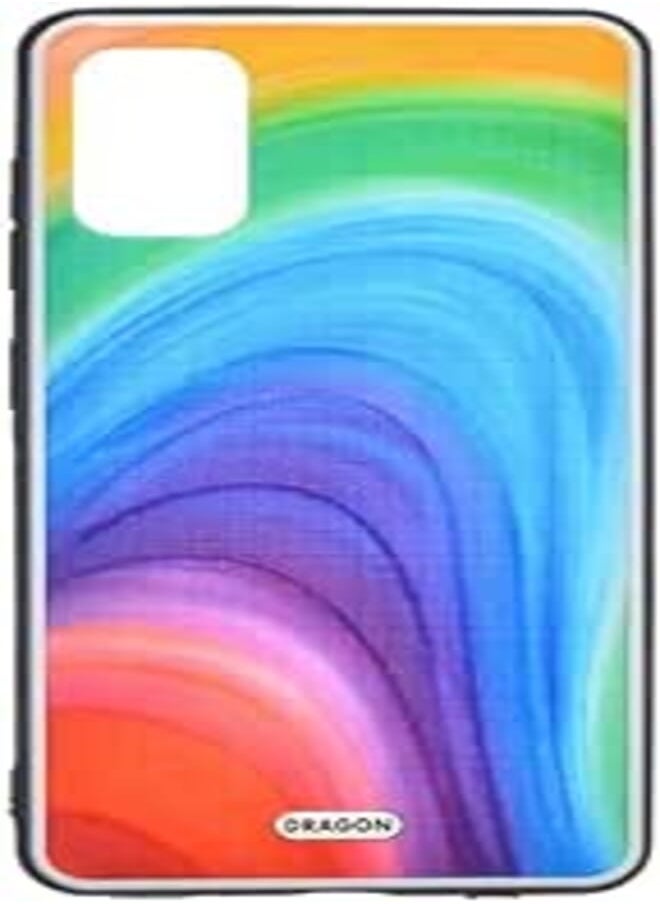 Dragon - Dragon Plastic Creative Back Phone Protection Case Colorful Design With Silicone Safety Edges And 3D Back Print For Samsung Galaxy A41 - Multi Color - Image 1