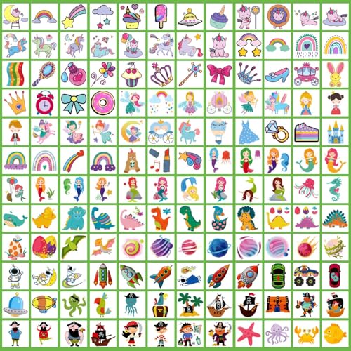 Partywind 408 PCS Kids Tattoos for Party Supplies, Individually Wrapped Sheet Temporary Tattoos Stickers for Kids Goodie Bag Stuffers, Fun Birthday Party Favors - Mixed - Image 3