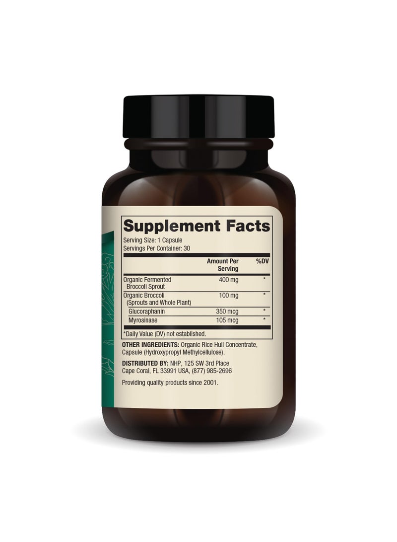 Dr. Mercola Organic Fermented Broccoli Sprouts,30 Capsules, Dietary Supplement - Image 4