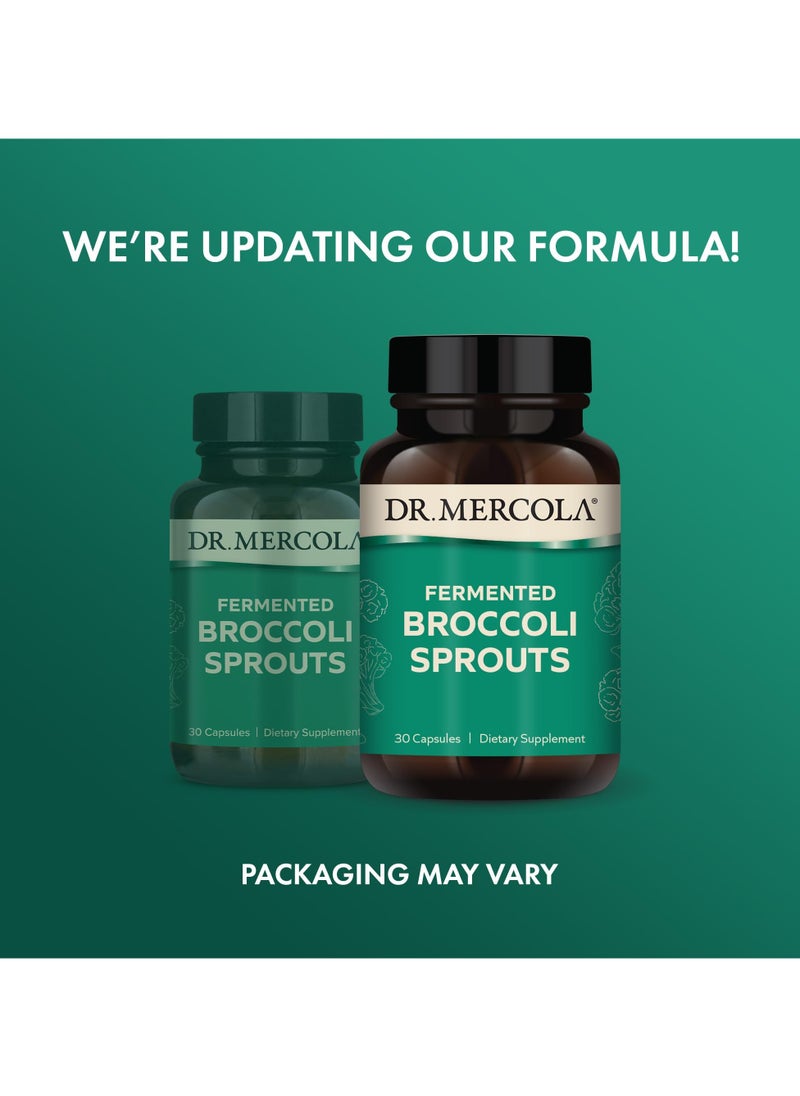 Dr. Mercola Fermented Broccoli Sprouts,30 Capsules, Dietary Supplement  - Image 2