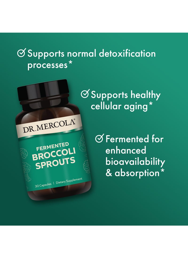 Dr. Mercola Fermented Broccoli Sprouts,30 Capsules, Dietary Supplement  - Image 5